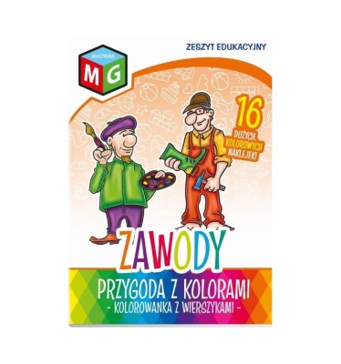 Zeszyt edukacyjny z naklejkami Przygoda z kolorami Zawody Multigra