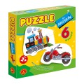 Puzzle dla maluszków lokomotywa