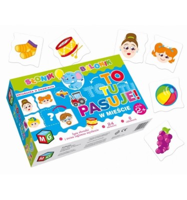 Układanka edukacyjna To tu pasuje - w mieście Multigra