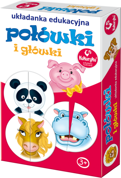Układanka gra Połówki i główki Kukuryku