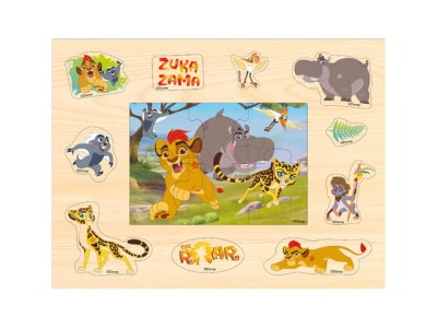 Puzzle drewniane 2w1 Disney The Lion Guard  Lwia Straż