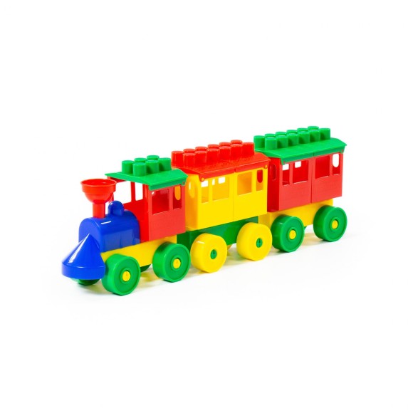 Lokomotywa z dwoma wagonami Wader Polesie