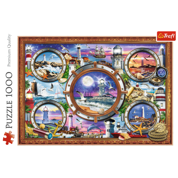 Puzzle 1000 elementów Latarnie morskie Trefl